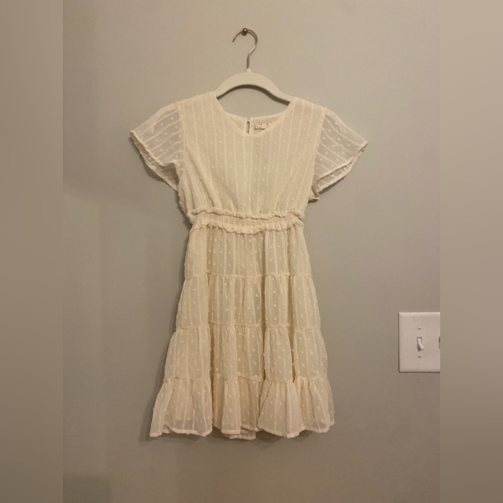 Cream Hayden girls dress